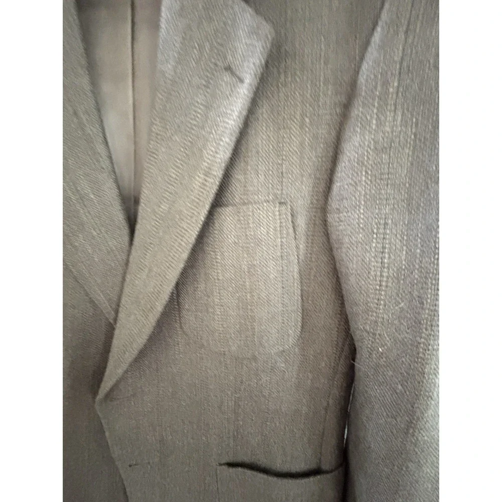 Burberry Mens 44R Herringbone Sport Coat Wool  Jacket‎ Academia Office Casual